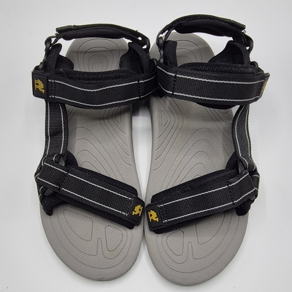 Men\'s Black Sport Strap Sandals - Lightweight Comfort